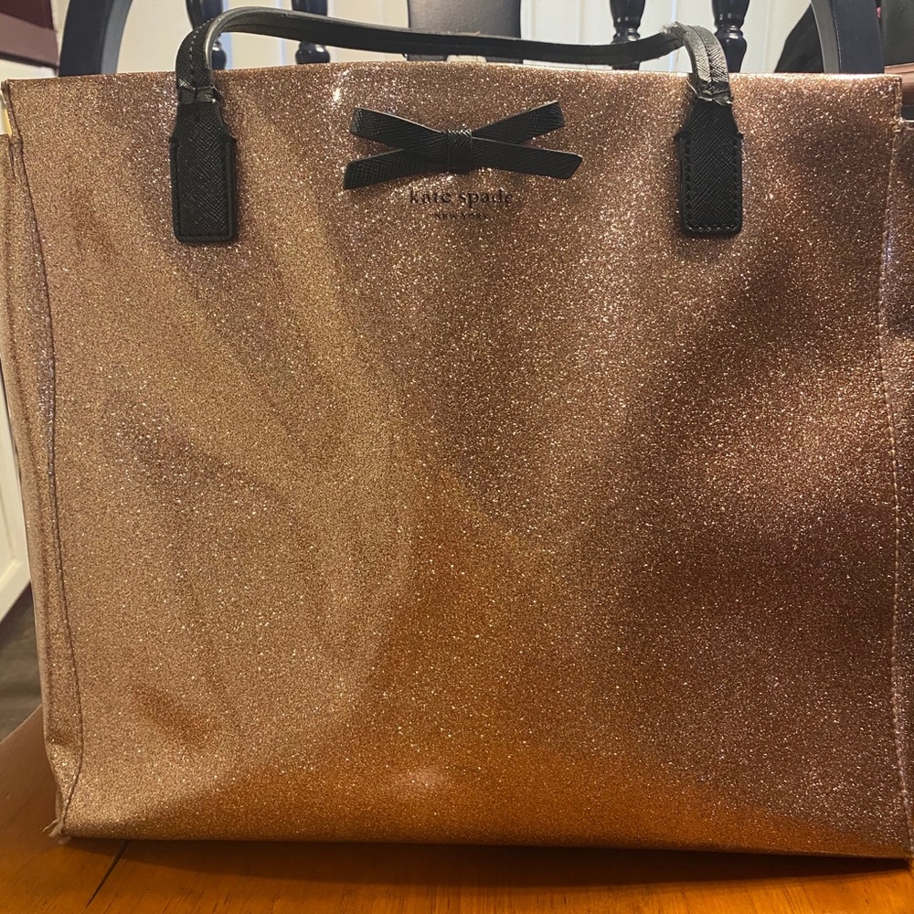 Kate spade pink sparkle tote.